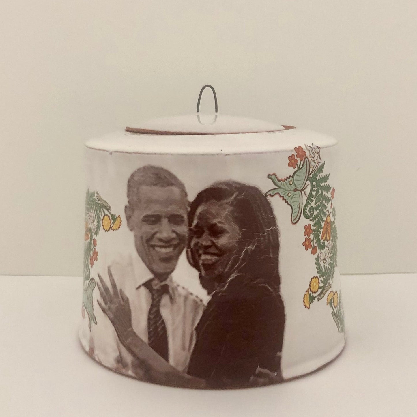 The Obamas Ceramic Jar by Justin Rothshank