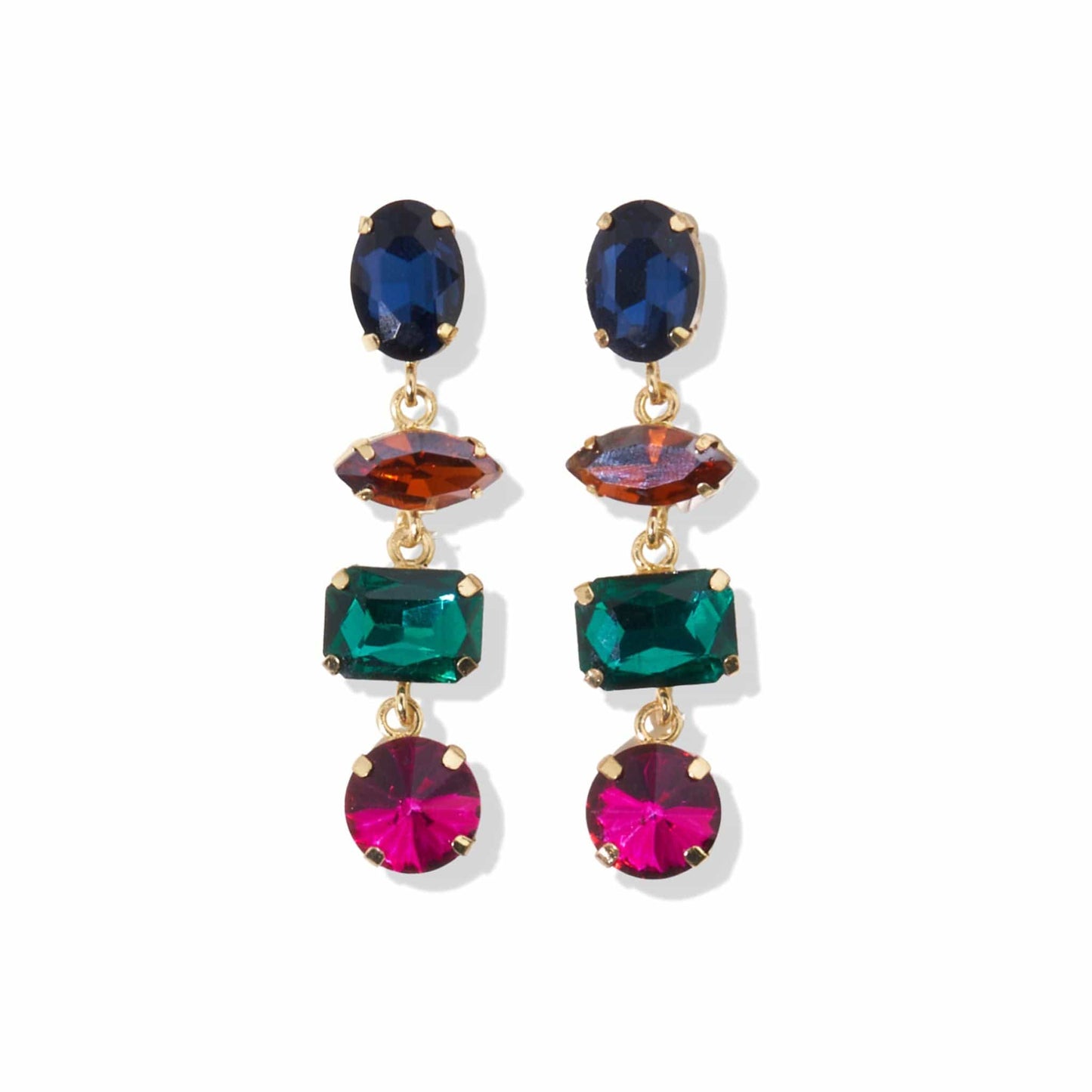 Haddie Mixed Dangle Earrings