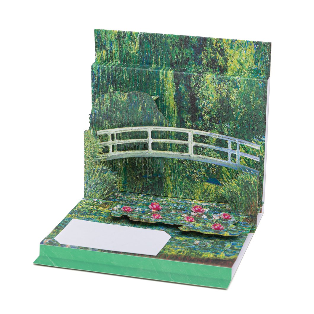 Monet's Water Lilies & Japanese Bridge Pop-Up Card