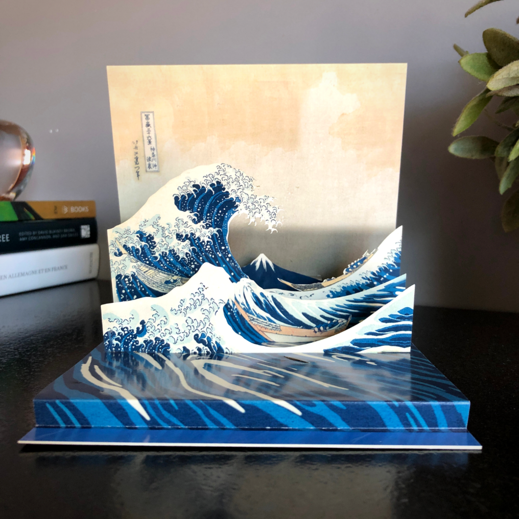Hokusai's The Great Wave Pop-Up Card