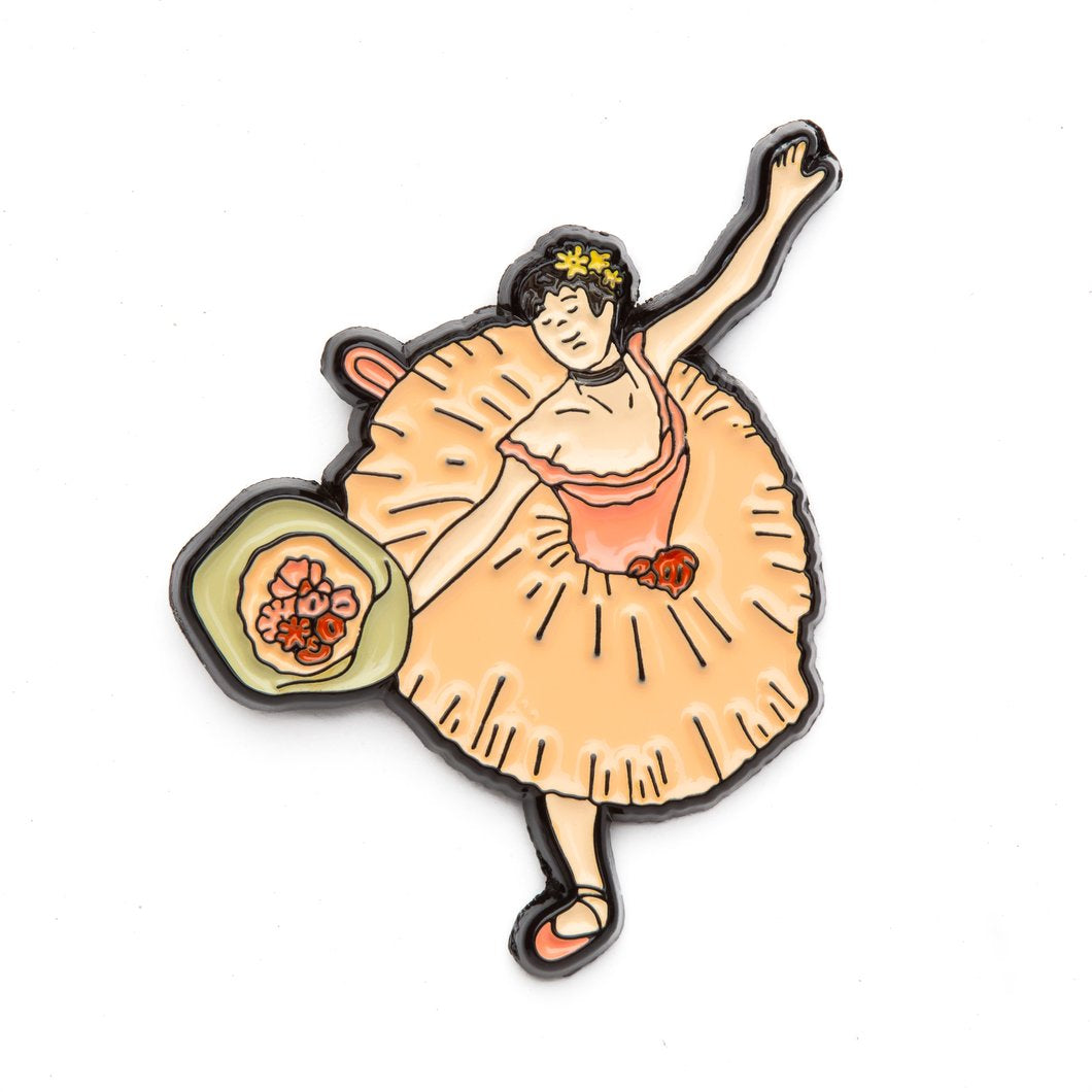 Dancer with Bouquet Lapel Pin