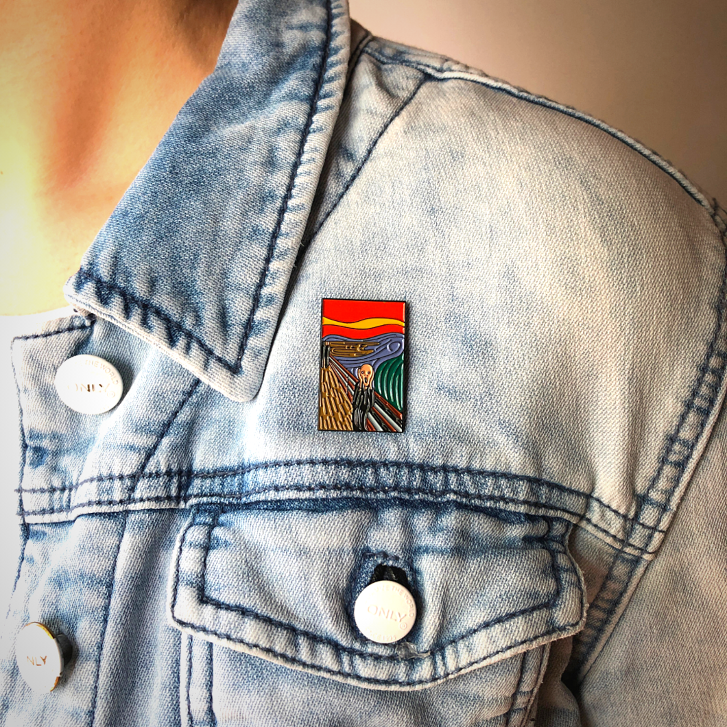 The Scream Lapel Pin