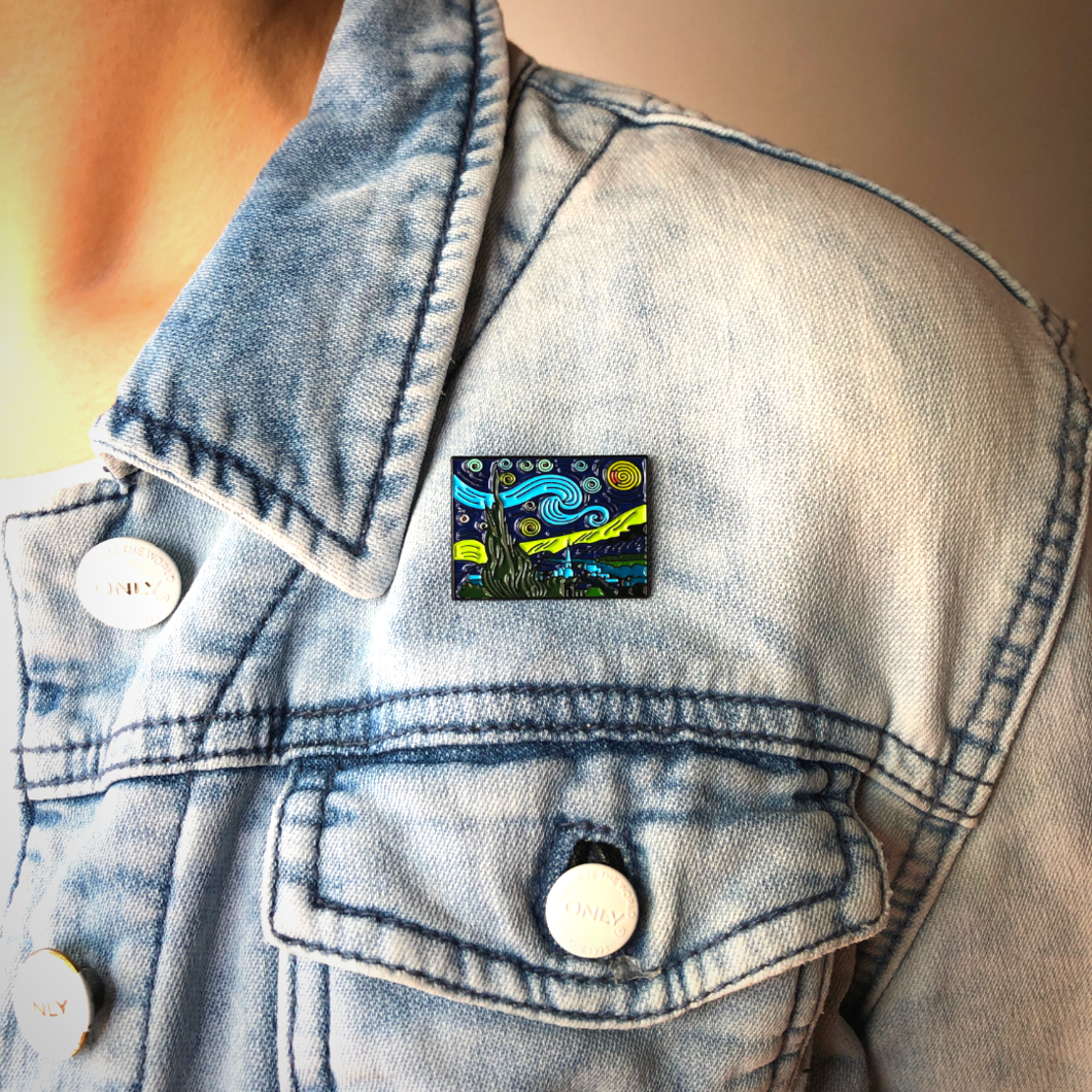 Starry Night Lapel Pin