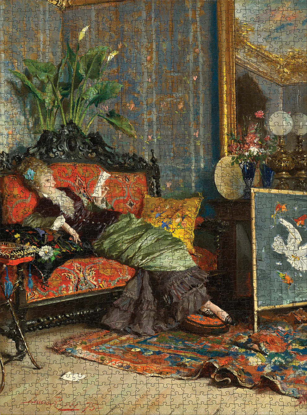 Lucius Rossi: The Reading Woman 1,000-Piece Puzzle