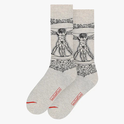 Leonardo da Vinci Vitruvian Man Socks