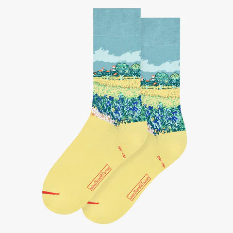 Vincent van Gogh Field with Irises near Arles Socks