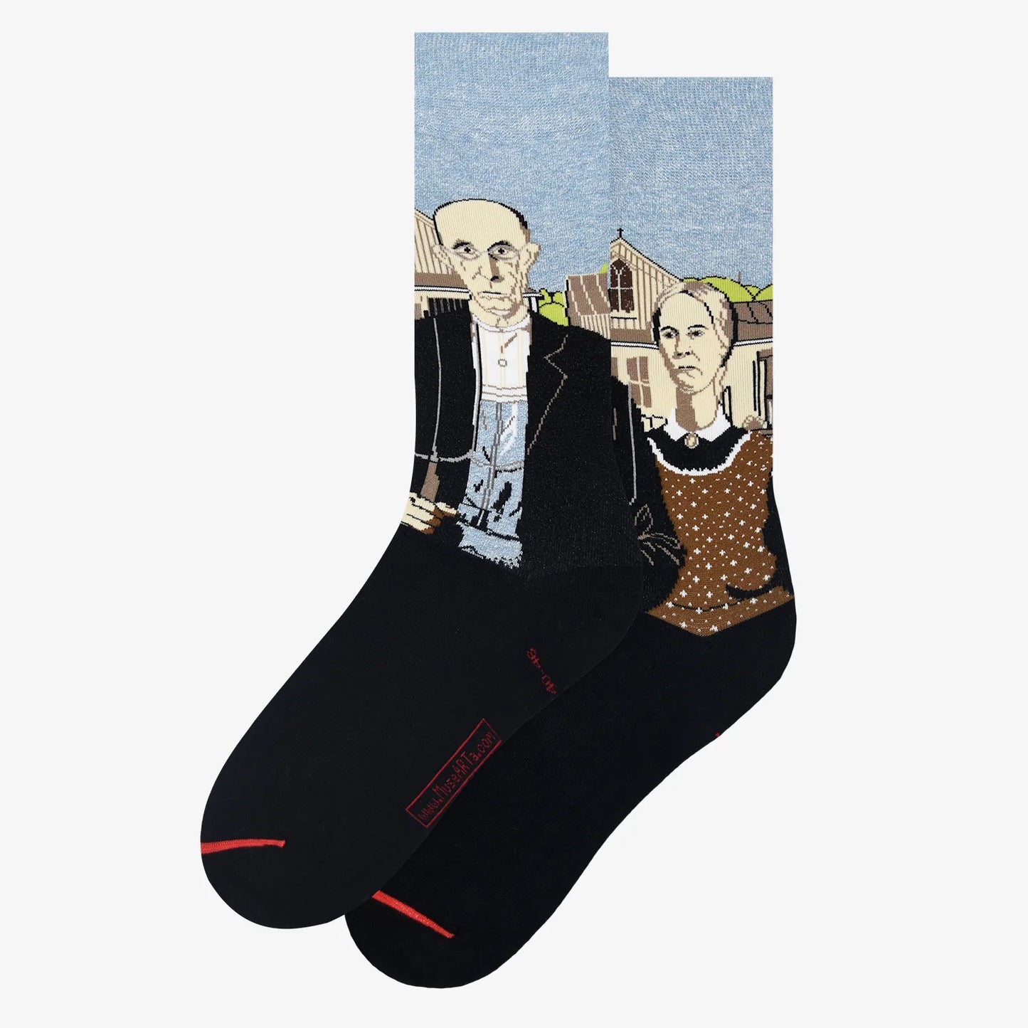 Grant Wood American Gothic Socks