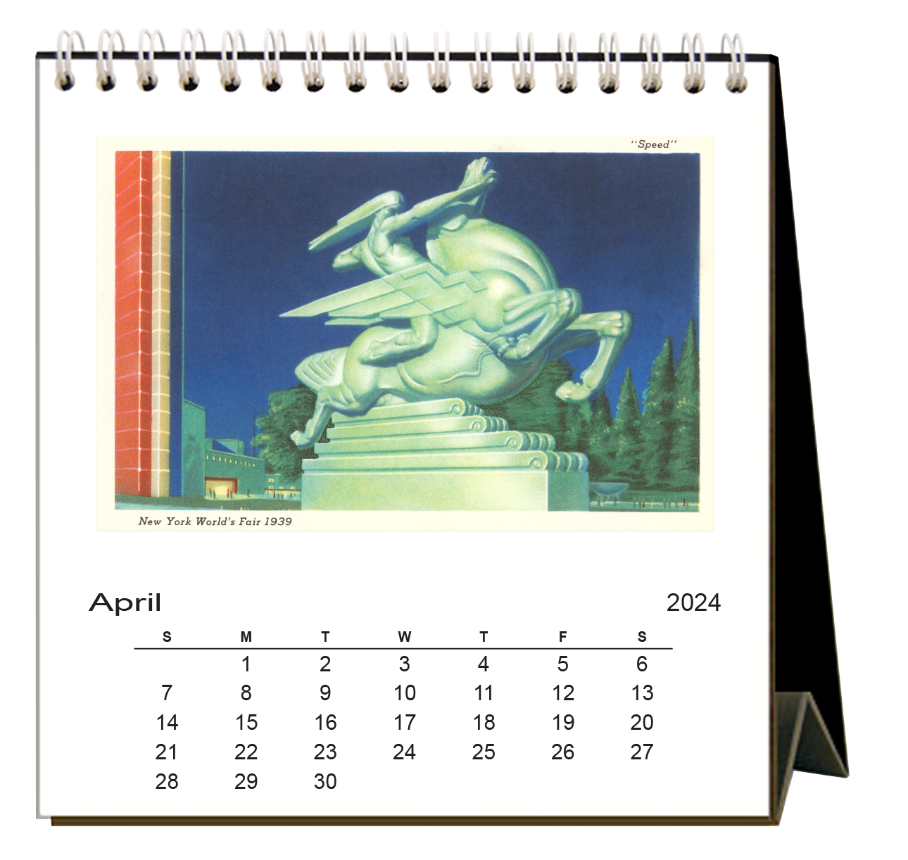 Art Deco 2024 Desk Calendar