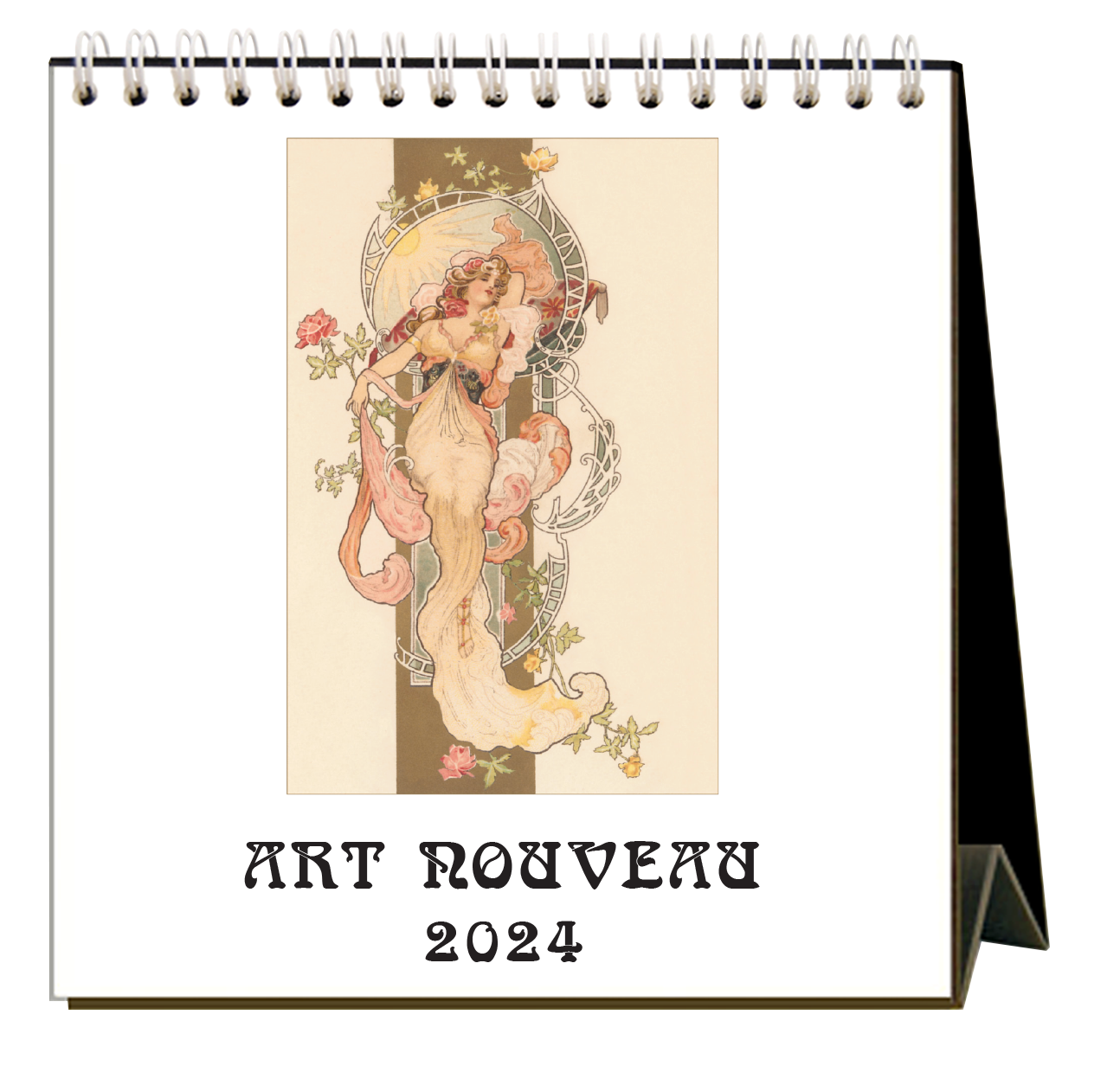 Art Nouveau 2024 Desk Calendar