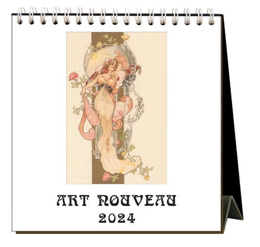 Art Nouveau 2024 Desk Calendar