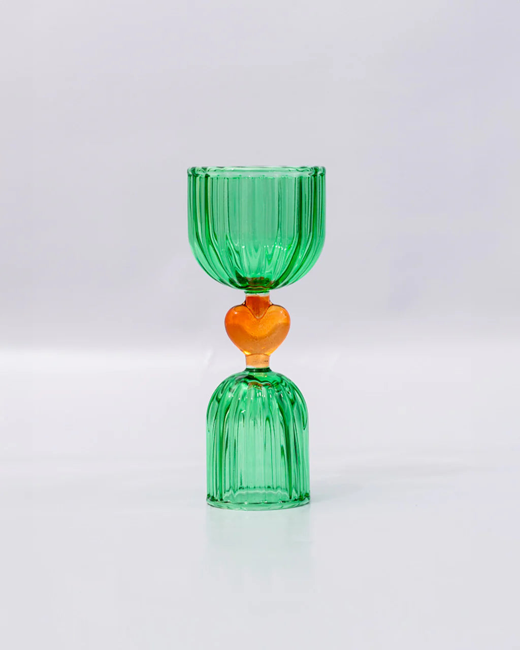 Tipsy Turvy Double Shot Glass, Green