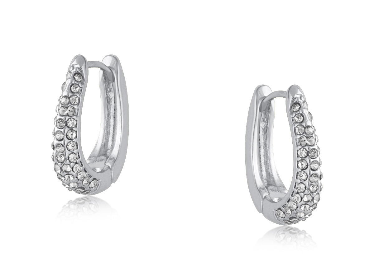 SILVER SOFIA SMALL HOOP EARRINGS