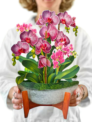 Orchid Oasis Paper Vase
