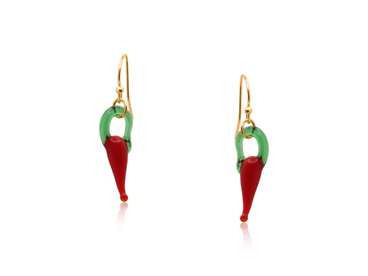RED CHILLY DROP EARRINGS