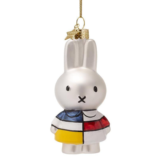 Miffy Ornament w/Mondrian dress