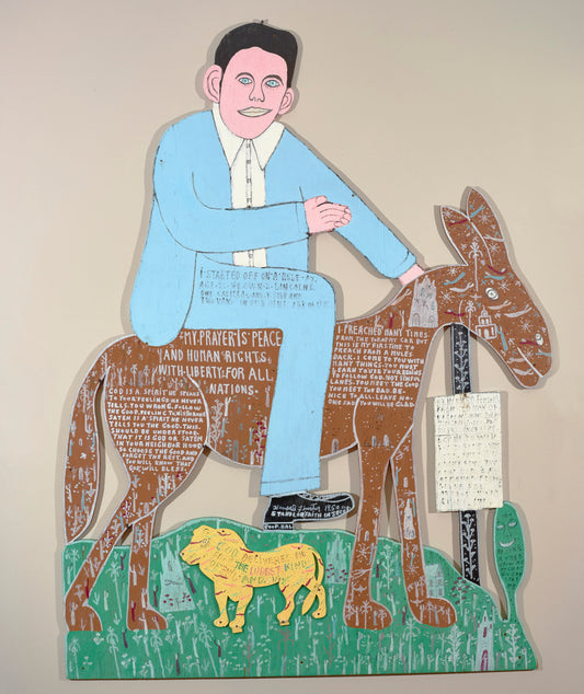 PC FINSTER HOWARD ON A MULE