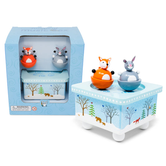 Music Box: Dancing Fox & Bunny