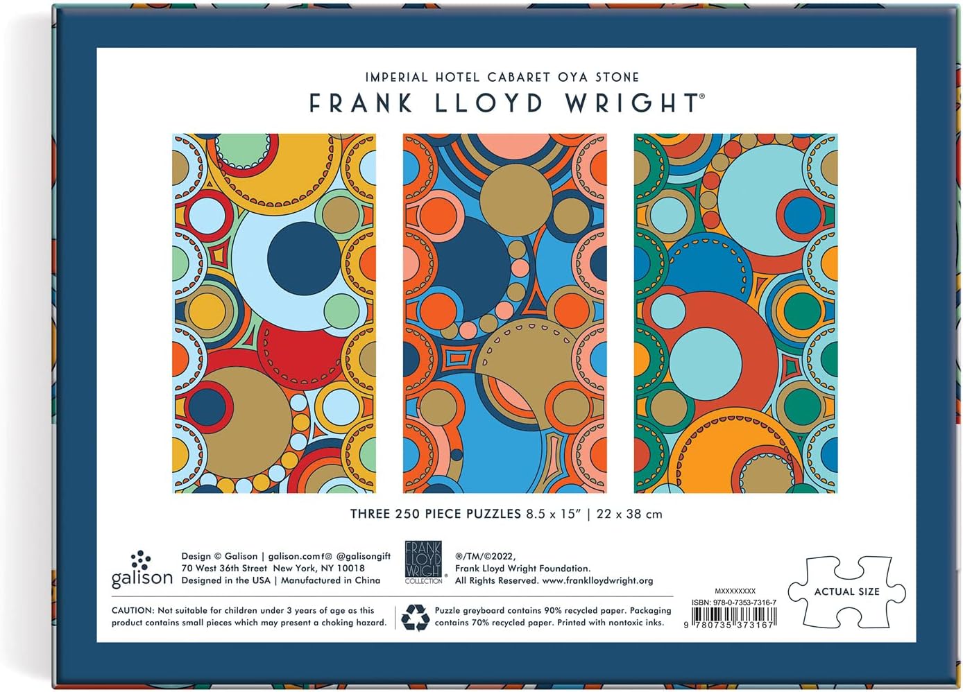Frank Lloyd Wright Imperial Hotel Puzzle Set