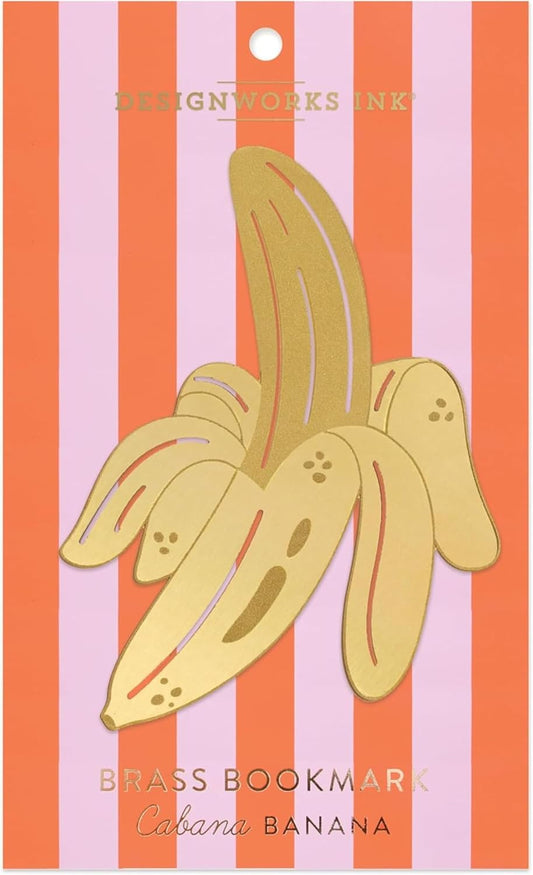 Brass Bookmark - Cabana Banana