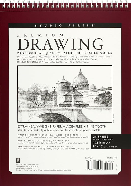 Premium Drawing Pad 9x12