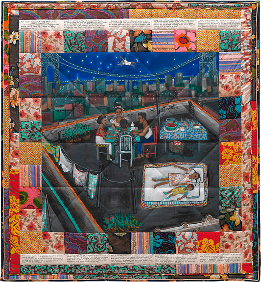 Faith Ringgold Woman on a Bridge Print