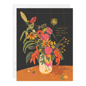 Vase Still Life Get Well Card