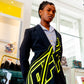 OFF WHITE Virgil Abloh Yellow Logo Blazer