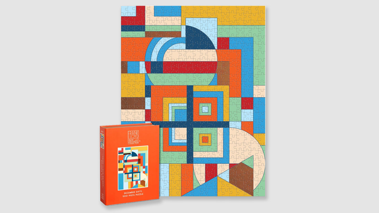 Frank Lloyd Wright December Gifts 500 Piece Book Puzzle