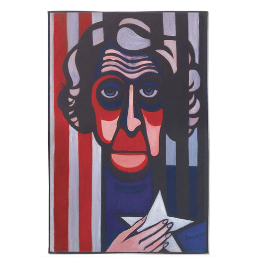 God Bless America Tea Towel by Faith Ringgold