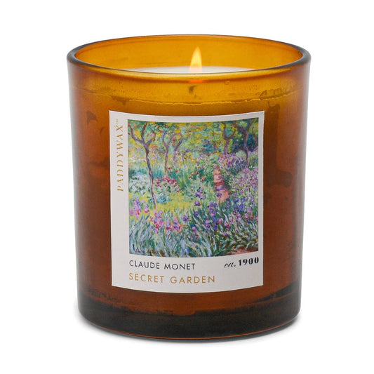MONET "THE ARTIST'S GARDEN OF GIVERNY" SECRET GARDEN CANDLE 6OZ