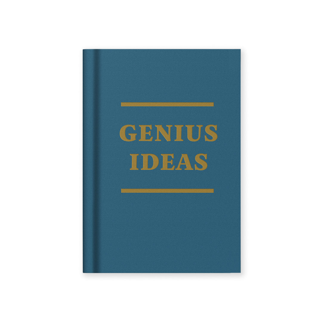 Genius Ideas Fabric Hardback Notebook
