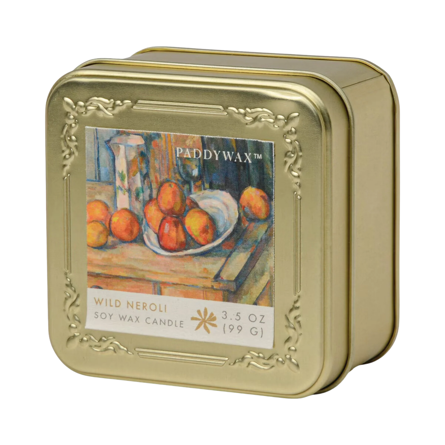 CÉZANNE, "STILL LIFE WITH MILK JUG & FRUIT" WILD NEROLI CANDLE 3.5OZ