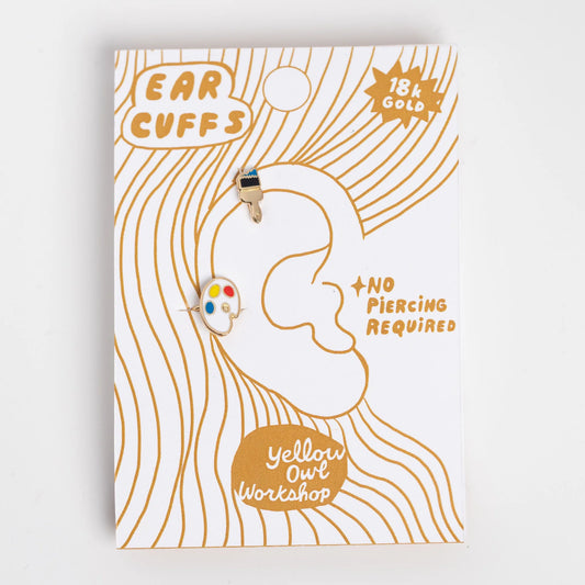 Ear Cuffs - Paint Brush & Palette