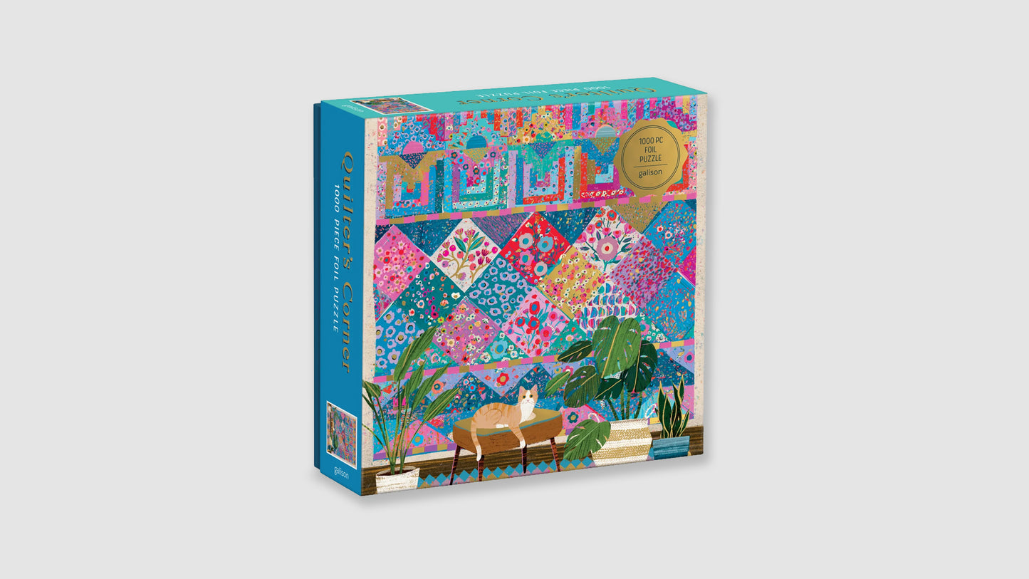 Victoria Ball Quilter's Corner 1000 Piece Foil Puzzle