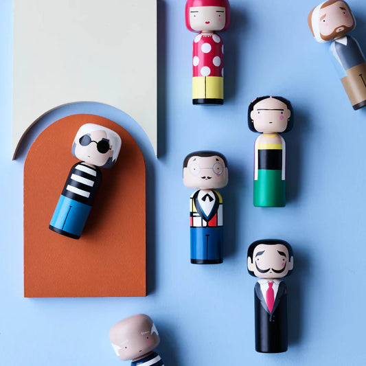 Piet Mondrian Kokeshi Doll