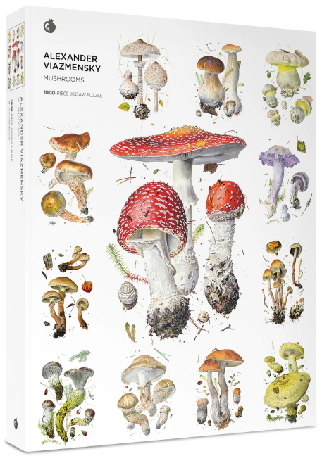 Mushrooms: Alexander Viazmensky 1000-Piece Jigsaw Puzzle