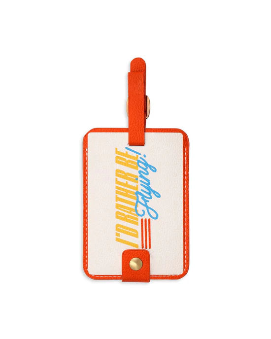 Getaway Luggage Tag, Rather Be Flying