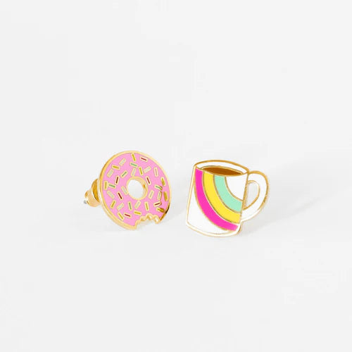 Earrings - Coffee/Donut