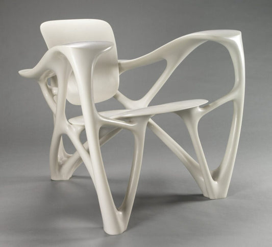 PC JL LAARMAN BONE ARMCHAIR