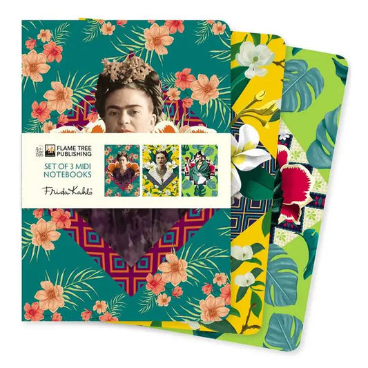 Frida Kahlo Set of 3 Midi Notebooks