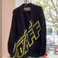 OFF WHITE Virgil Abloh Yellow Logo Blazer