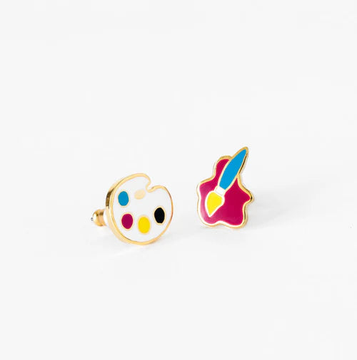 Earrings - Paint Brush/Palette