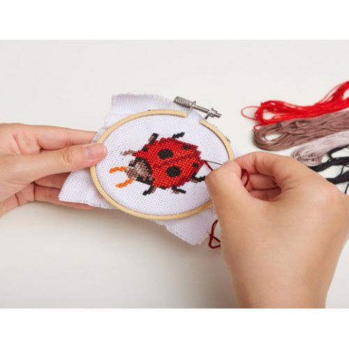 Mini Cross Stitch Ladybug Kit