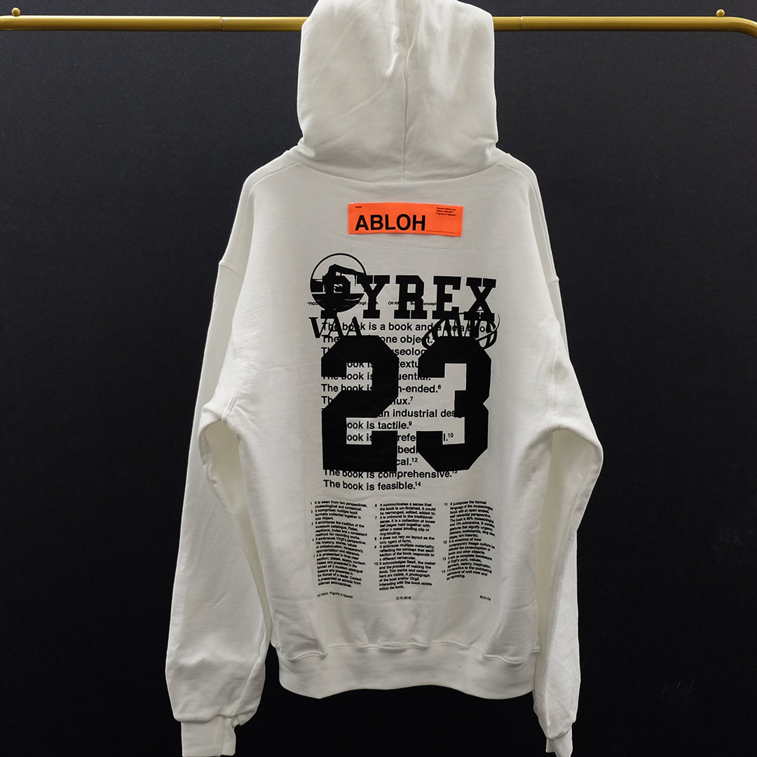 Virgil Abloh VAA x AMO Flags Hoodie - White