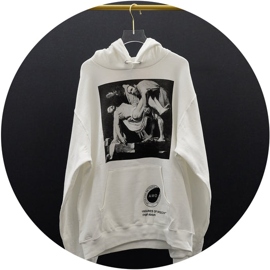 Virgil Abloh VAA x AMO Flags Hoodie - White