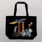 Virgil Abloh FOS Flags Tote Bag - Black