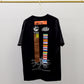 Virgil Abloh VAA x AMO Flags T-Shirt - Black