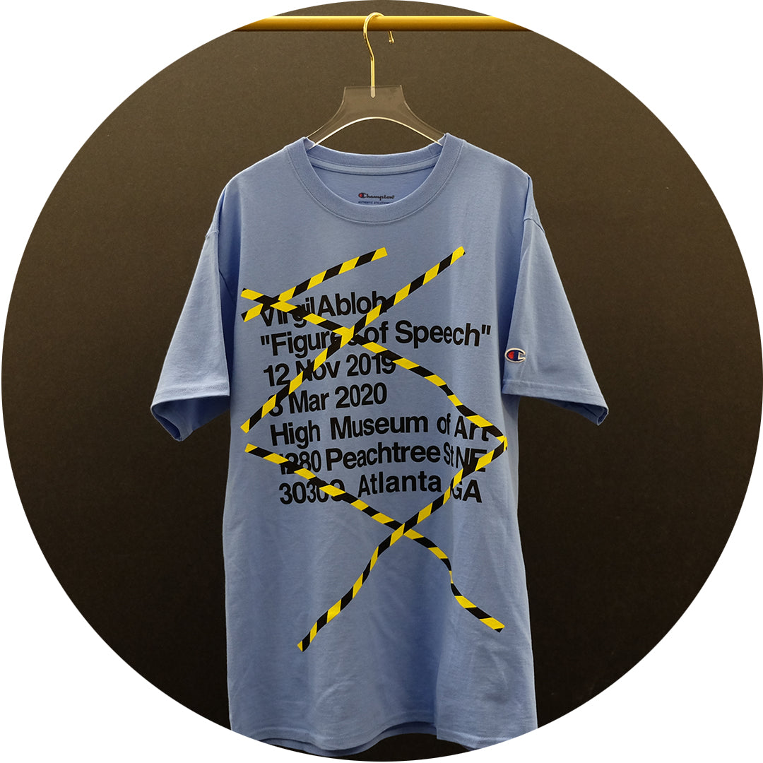 Virgil Abloh Tape FOS T-Shirt - Blue