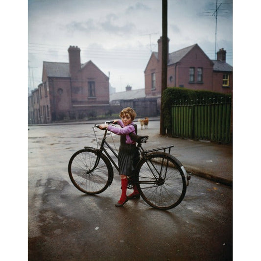 Bicycle Girl Postcard