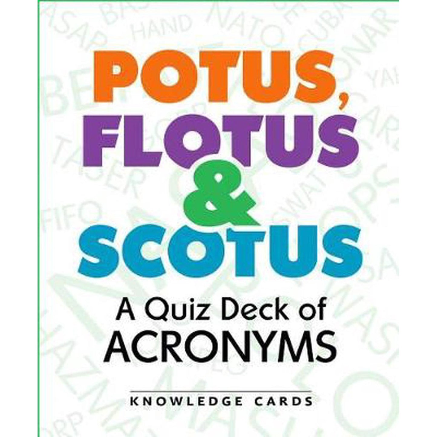 POTUS, FLOTUS & SCOTUS: A Quiz Deck of Acyonyms
